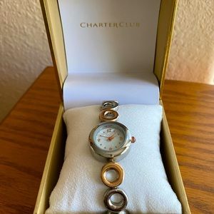 Womens Charter Club multi-toned watch